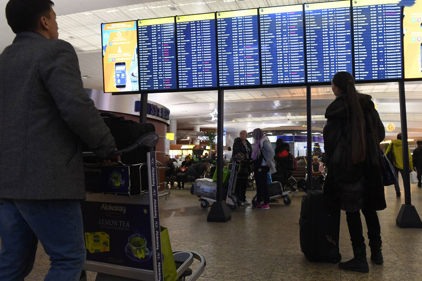 Մոսկվայի օդանավակայաններում վատ եղանակի պատճառով 50 չվերթներ է չեղարկվել և հետաձգվել