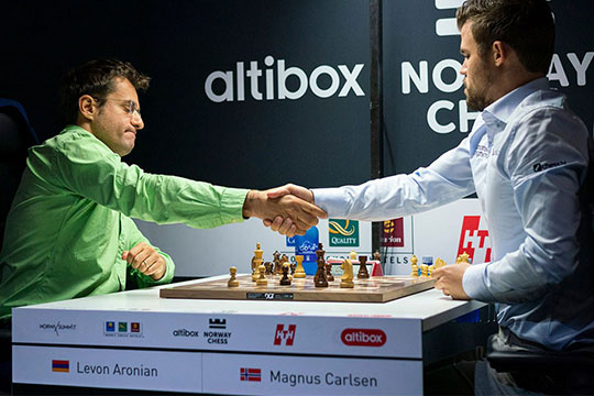Grand Chess Tour. Արոնյանը սև ֆիգուրներով հաղթում է աշխարհի չեմպիոնին