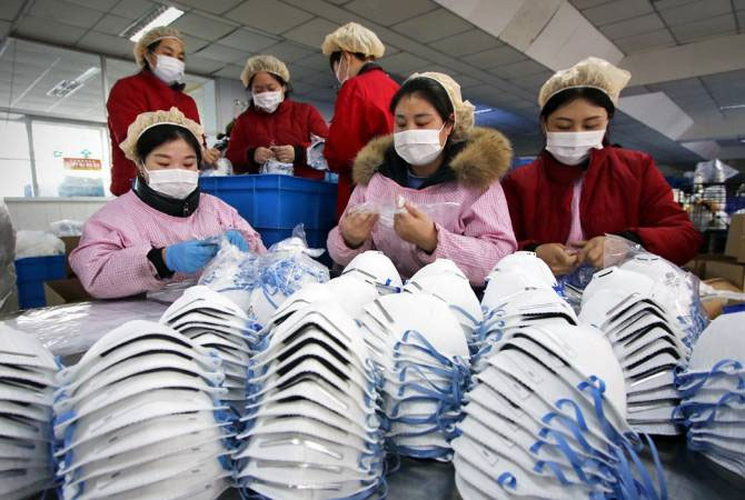 Չինաստանում բժշկական և պաշտպանիչ այլ դիմակների արտադրությունը գերազանցել է օրական 76 միլիոնը