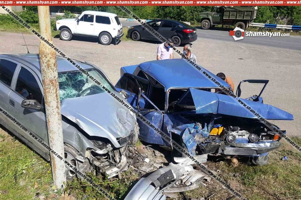 Տավուշի մարզում միմյանց են բախվել 17–ամյա վարորդի 07-ը եւ 24-ամյա վարորդի Opel-ը. կան վիրավորներ