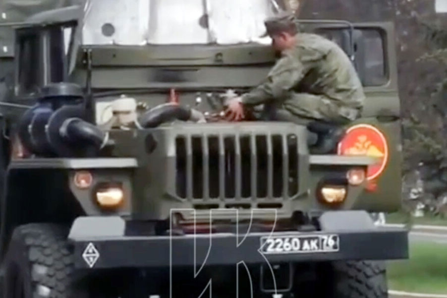 Կեմերովոյում Հաղթանակի շքերթի ժամանակ ռազմական մեքենայում հրդեհ է բռնկվել