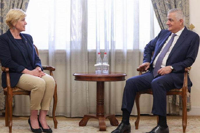 Մհեր Գրիգորյանն ու Էստոնիայի դեսպանն անդրադարձել են հանրային կառավարման, թվայնացման և միջազգային առևտրի ոլորտներում համագործակցությանը