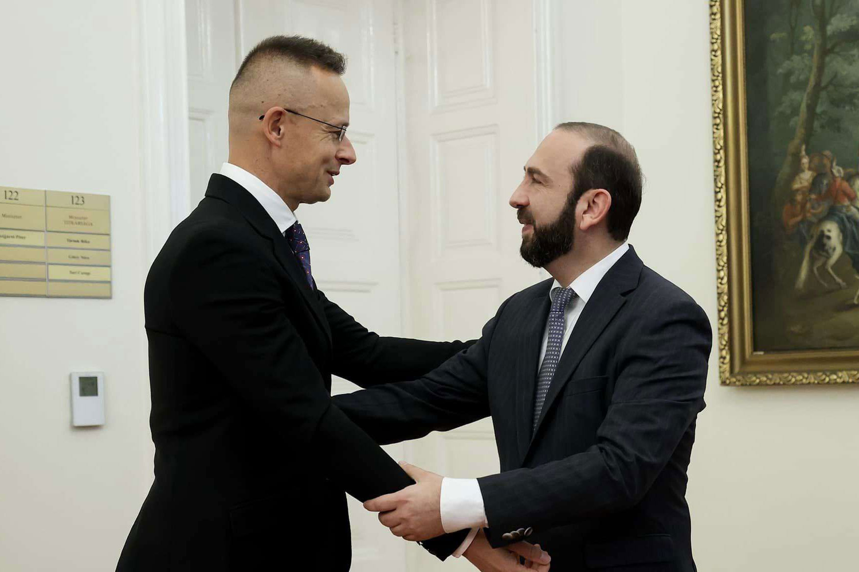 Ararat Mirzoyan met the Foreign Minister of Hungary