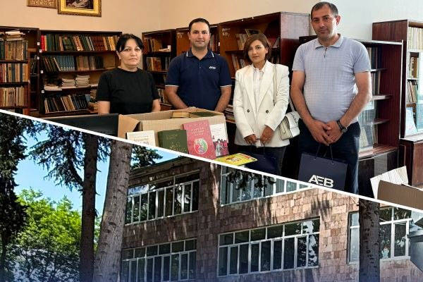 Armeconombank Donates Books to School Library in Borderline Sarigyugh Community of Tavush