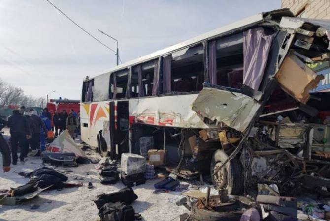 Состояние трех пострадавших в результате ДТП с участием рейсового автобуса Ереван-Москва под Воронежем тяжелое 