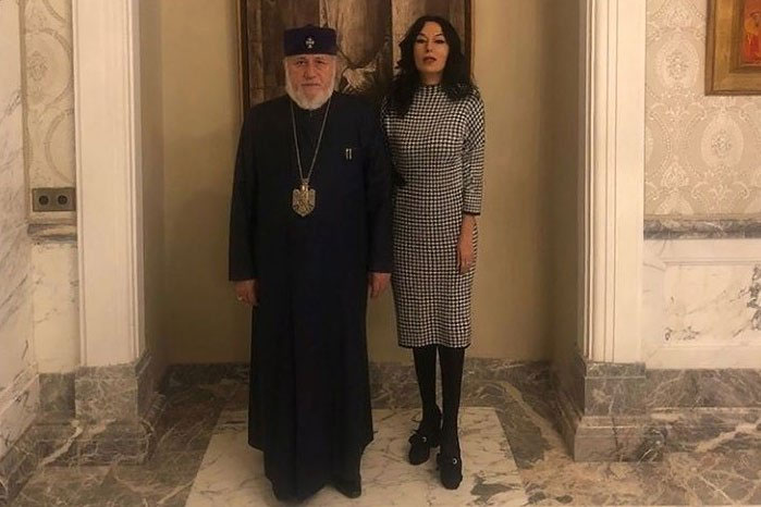 Была важная встреча – Наира Зограбян встретилась с Католикосом всех армян Гарегином Б