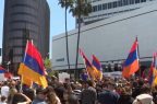 В связи с годовщиной Геноцида армян в Беверли-Хиллз у консульства Турции прошла демонстрация